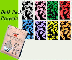 Bulk Pack Confetti Penguin - Gluten Free Natural Ingredients Sprinkles (Top 14 Allergen Free, Plant-based, Clean Label Free From GMO, Hydrogenated Fat, Palm oil, Certified Vegan, BRC, Kosher, Halal & FDA)