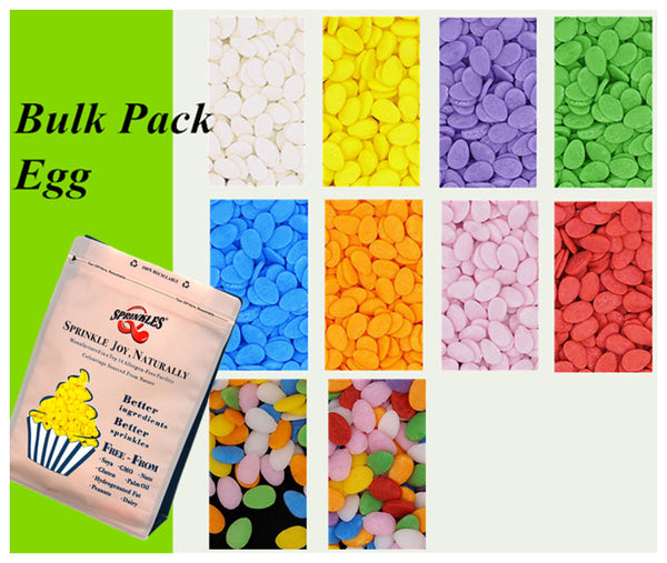 Bulk Pack Confetti Egg - Nuts Free Soya Free Sprinkles Cake Decoration