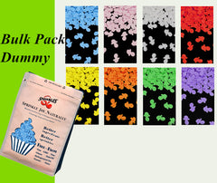 Bulk Pack Confetti Dummy - Clean Label Halal Sprinkles Cake Decoration (Top 14 Allergen Free, Naturally Sourced Ingredients, Plant-based, Free From GMO, Hydrogenated Fat, Palm oil, Certified Vegan, BRC, Kosher & FDA)