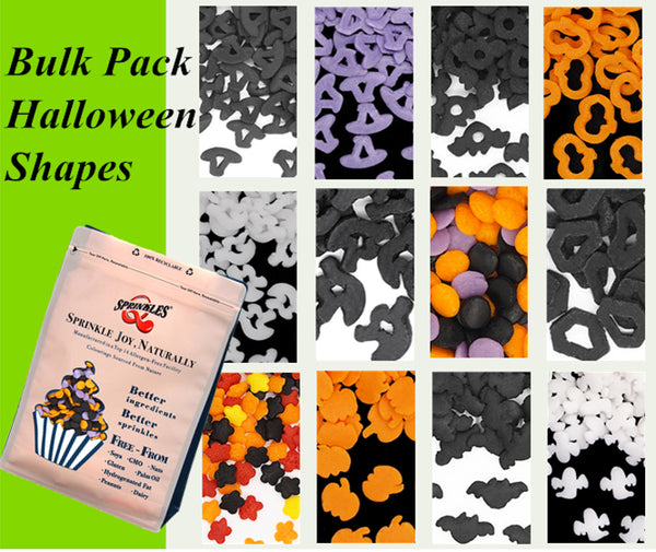 Bulk Pack Confetti Halloween Series - Gluten Free Sprinkles Cake Decor