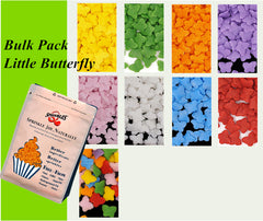 Bulk Pack Confetti Little Butterfly - Gluten Free Dairy Free Sprinkles (Top 14 Allergen Free, Naturally Sourced Ingredients, Plant-based, Clean Label Free From GMO, Hydrogenated Fat, Palm oil, Certified Vegan, BRC, Kosher, Halal & FDA)