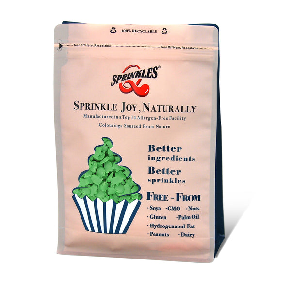 Green Confetti Pig - Dairy Free Gluten Free Sprinkles Cake Decoration