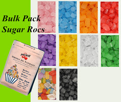 Bulk Pack Sugar Rocs - Nuts Free Kosher Certified Sprinkles For Cake (Top 14 Allergen Free, Naturally Sourced Ingredients, Plant-based, Clean Label Free From GMO, Hydrogenated Fat, Palm oil, Vegan, BRC, Halal & FDA)