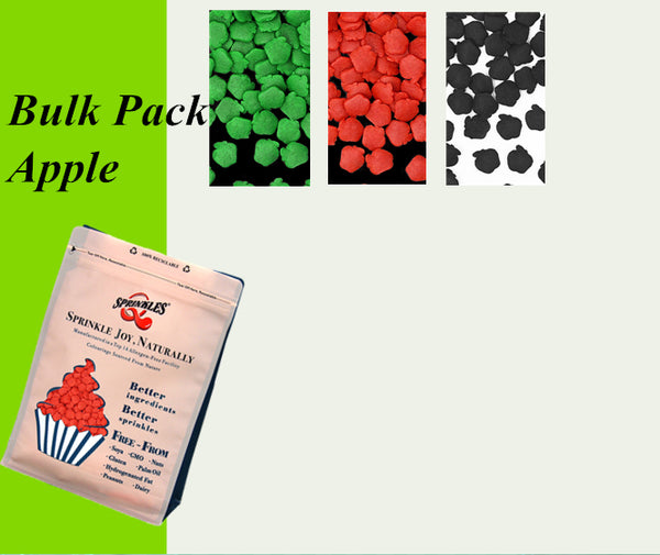 Bulk Pack Confetti Apple - No Gluten Vegan Sprinkles Cake Decoration