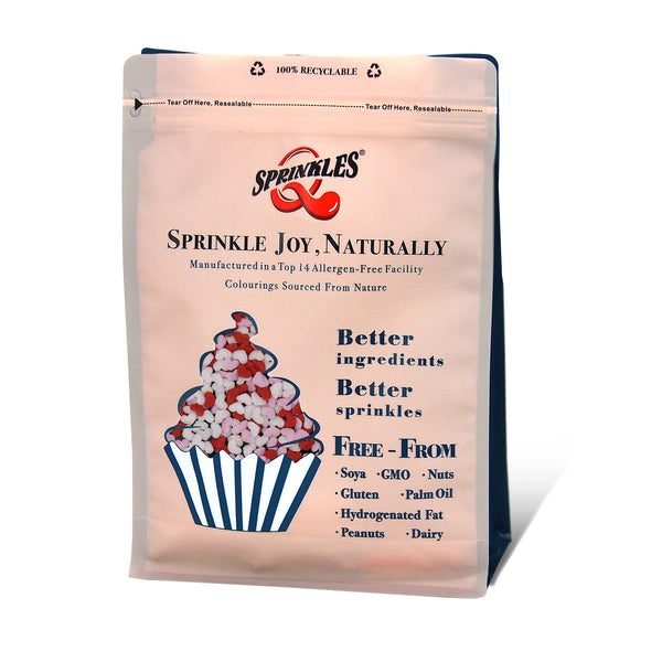 Valentine Confetti Mini Heart - Clean Label Sprinkles Cake Decoration