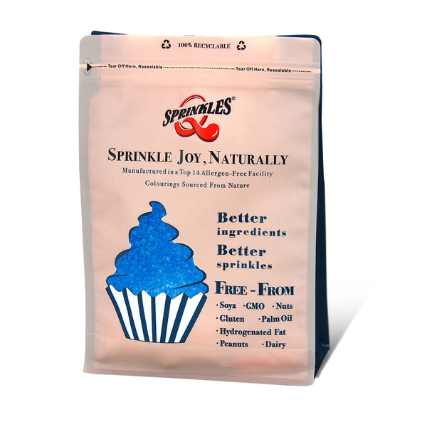 Blue Sugar Crystals - Gluten Free Nuts Free Sprinkles Cake Decoration