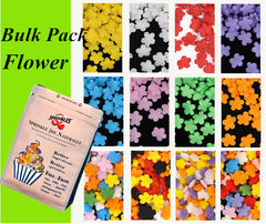 Bulk Pack Confetti Flower - Soy Free Nut Free Halal Sprinkles For Cake (Top 14 Allergen Free, Naturally Sourced Ingredients, Plant-based, Clean Label Free From GMO, Hydrogenated Fat, Palm oil, Certified Vegan, BRC, Kosher & FDA)