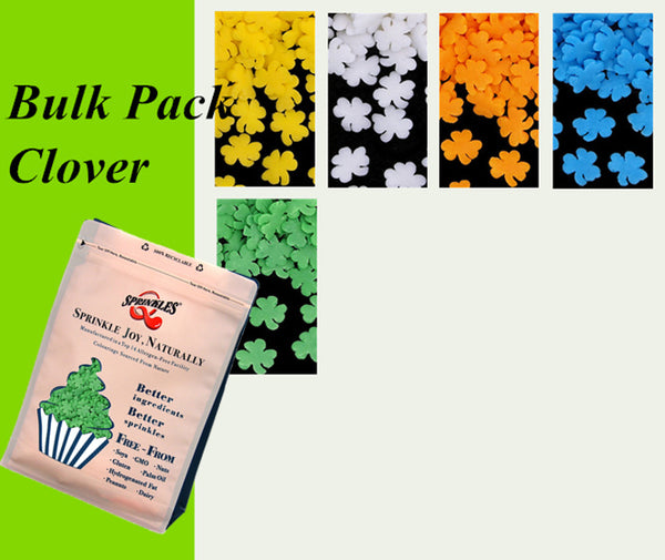 Bulk Pack Confetti Clover - Soy Free Nut Free Halal Sprinkles For Cake