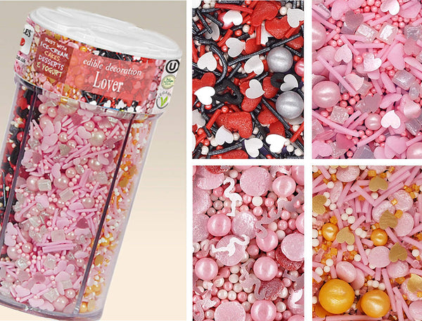 Lover - Soya Free Natural Ingredients Sprinkles Mix Cake Decoration