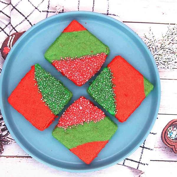 Shimmer Red Sugar Crystals - Soya Free Natural Ingredients Sprinkles