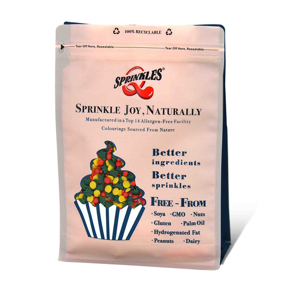 Santa’s Sparkle - Soya Free Vegan Sprinkles Blend Cake Decoration