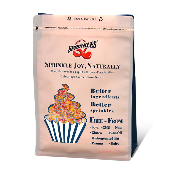 Rainbow Sugar Crystals - Dairy Free Clean Label Sprinkles For Cake