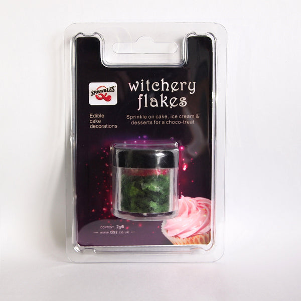 Holly Green Witchery Flakes - Gluten Free Halal Edible Decoration