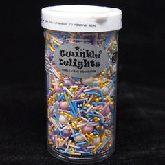 Gold Unicorn - Gluten Free Soya Free Kosher Certified Sprinkles Blend (Top 14 Allergen Free, Naturally Sourced Ingredients, Plant-based, Clean Label Free From GMO, Hydrogenated Fat, Palm oil, Vegan, BRC, Halal & FDA)