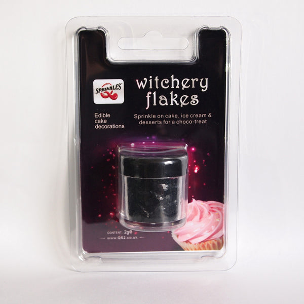 Black Witchery Flakes - No GMO Clean Label Vegan Edible Decoration