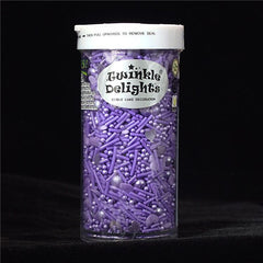 Violent Violet - Nuts Free Clean Lable Vegan Sprinkles Medley For Cake (Top 14 Allergen Free, Naturally Sourced Ingredients, Plant-based, Free From GMO, Hydrogenated Fat, Palm oil, BRC, Kosher, Halal & FDA)