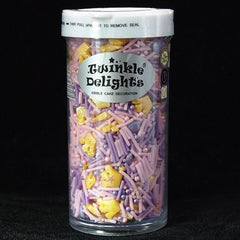 Princess Sprinkles - Gluten Free Nut Free Vegan Sprinkles Mix For Cake (Top 14 Allergen Free, Naturally Sourced Ingredients, Plant-based, Clean Label Free From GMO, Hydrogenated Fat, Palm oil, BRC, Kosher, Halal & FDA)