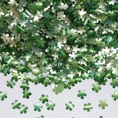 Green Glitter Flowers - Nuts Free Natural Ingredient Edible Decoration (Top 14 Allergen Free, Plant-based, Clean Label Free From GMO, Hydrogenated Fat, Palm oil, Certified Vegan, BRC, Kosher, Halal & FDA)