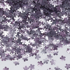 Purple Glitter Flowers - Non GMO Sugar Free Halal Edible Decoration (Top 14 Allergen Free, Naturally Sourced Ingredients, Plant-based, Clean Label, Hydrogenated Fat, Palm oil, Certified Vegan, BRC, Kosher & FDA)