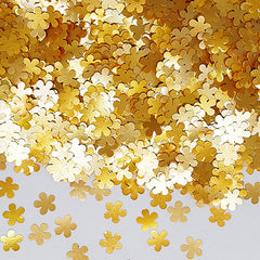 Gold Glitter Flowers - Non Dairy Kosher Certified Edible Decoration (Top 14 Allergen Free, Naturally Sourced Ingredients, Plant-based, Clean Label Free From GMO, Hydrogenated Fat, Palm oil, Vegan, BRC, Halal & FDA)