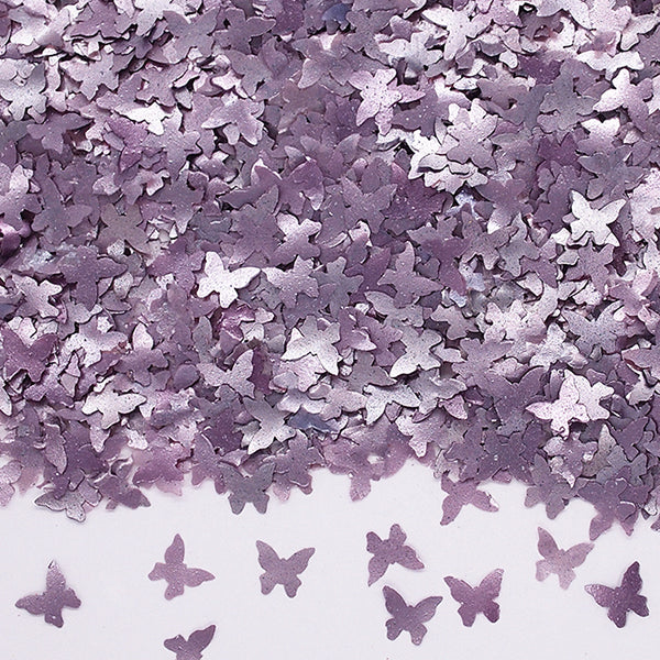 Purple Glitter Butterflies - Dairy Free Vegan Edible Cake Decoration