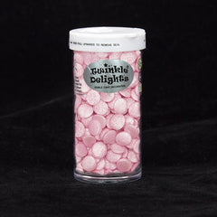 Shimmer Pink Confetti 10MM Big Sequins - Natural Ingredients Sprinkles (Top 14 Allergen Free, Plant-based, Clean Label Free From GMO, Hydrogenated Fat, Palm oil, Certified Vegan, BRC, Kosher, Halal & FDA)