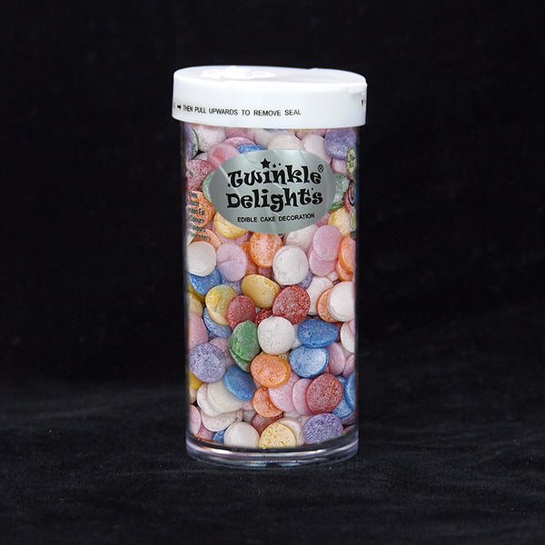 Shimmer Rainbow Confetti 10MM Big Sequins - No Gluten Sprinkles 4 Cake