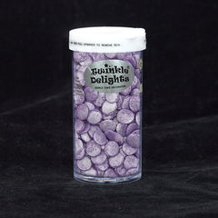 Shimmer Purple Confetti 10MM Big Sequins - Nuts Free Kosher Sprinkles (Top 14 Allergen Free, Naturally Sourced Ingredients, Plant-based, Clean Label Free From GMO, Hydrogenated Fat, Palm oil, Certified Vegan, BRC, Halal & FDA)