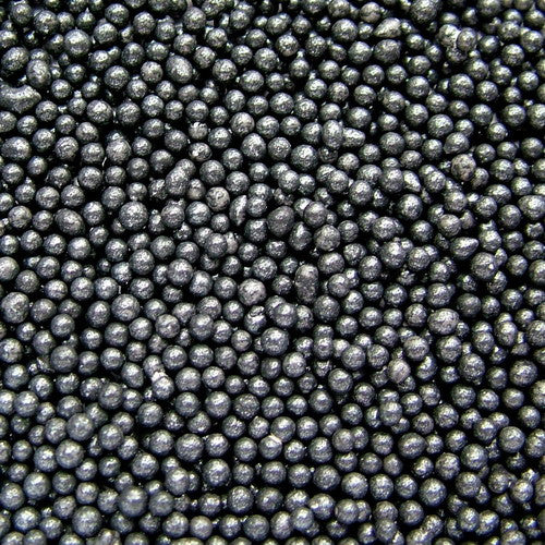 Shimmer Black Nonpareils - Soya Free Clean Lable Sprinkles For Cakes