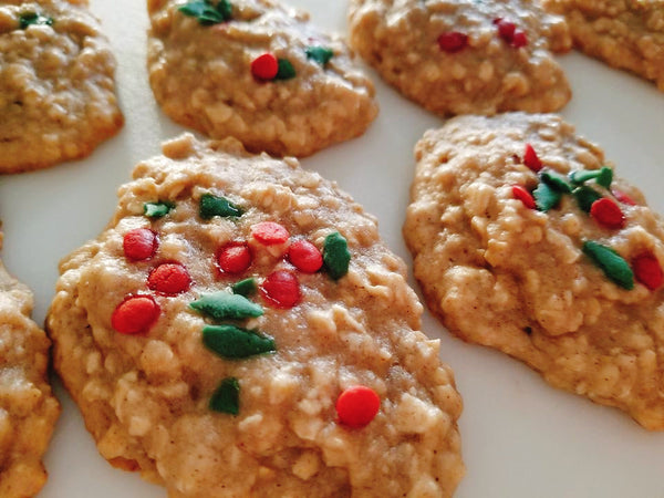 Christmas Confetti Green Holly & Red Berries - Non Dairy Sprinkles