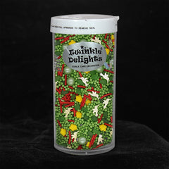Green With Hummingbird - Nuts Free Soya Free Sprinkles Mix Cake Decor (Top 14 Allergen Free, Naturally Sourced Ingredients, Plant-based, Clean Label Free From GMO, Hydrogenated Fat, Palm oil, Certified Vegan, BRC, Kosher, Halal & FDA)