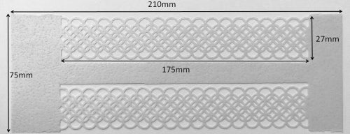 Edible Wafer Paper White Lace Strips - Kosher Certified Cake Decor