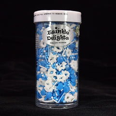 Snow Queen - Gluten Free Nuts Free Halal Certified Sprinkles Blend (Top 14 Allergen Free, Naturally Sourced Ingredients, Plant-based, Clean Label Free From GMO, Hydrogenated Fat, Palm oil, Vegan, BRC, Kosher & FDA)