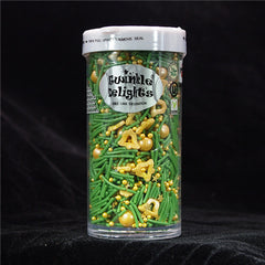 Jingle Bells - Dairy Free Natural Ingredients Sprinkles Mix For Cake (Top 14 Allergen Free,  Plant-based, Clean Label Free From GMO, Hydrogenated Fat, Palm oil, Certified Vegan, BRC, Kosher, Halal & FDA)