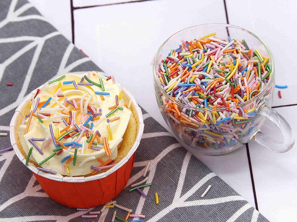 Shimmer Rainbow Jimmies - Natural Ingredient Gluten Free Sprinkles