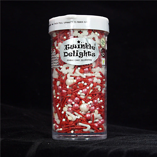 Candy Cane - Dairy Free Halal Certified Vegan Christmas Sprinkles Mix