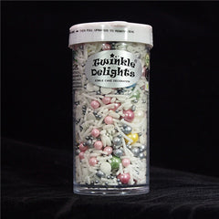 Baubles - Dairy Free Soya Free Clean Lable Christmas Sprinkles Medley (Top 14 Allergen Free, Naturally Sourced Ingredients, Plant-based, Free From GMO, Hydrogenated Fat, Palm oil, Certified Vegan, BRC, Kosher, Halal & FDA)