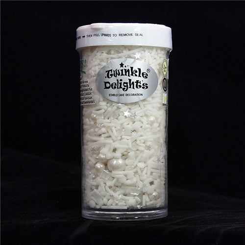Snow Falling - Gluten Free Clean Lable Sprinkles Mix Cake Decoration