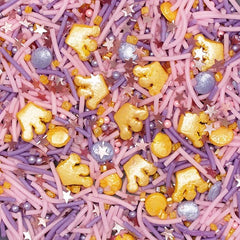 Princess Sprinkles - Gluten Free Nut Free Vegan Sprinkles Mix For Cake (Top 14 Allergen Free, Naturally Sourced Ingredients, Plant-based, Clean Label Free From GMO, Hydrogenated Fat, Palm oil, BRC, Kosher, Halal & FDA)
