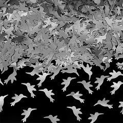 Silver Glitter Hummingbirds - No Dairy Sugar Free Edible Decoration (Top 14 Allergen Free, Naturally Sourced Ingredients, Plant-based, Clean Label Free From GMO, Hydrogenated Fat, Palm oil, Certified Vegan, BRC, Kosher, Halal & FDA)