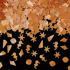 Orange Glitter Fantasy Ocean - Natural Ingredients Edible Decoration (Top 14 Allergen Free, Plant-based, Clean Label Free From GMO, Hydrogenated Fat, Palm oil, Certified Vegan, BRC, Kosher, Halal & FDA)