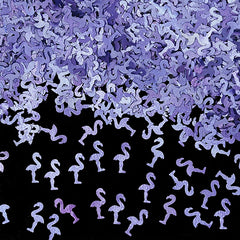 Purple Glitter Flamingos - Gluten Free Sugar Free Edible Decoration (Top 14 Allergen Free, Naturally Sourced Ingredients, Plant-based, Clean Label Free From GMO, Hydrogenated Fat, Palm oil, Certified Vegan, BRC, Kosher, Halal & FDA)