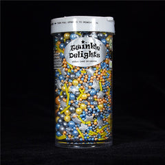 Jupiter Sunset - Non Dairy Kosher Certified Sprinkles Medley For Cake (Top 14 Allergen Free, Naturally Sourced Ingredients, Plant-based, Clean Label Free From GMO, Hydrogenated Fat, Palm oil, Vegan, BRC, Halal & FDA)