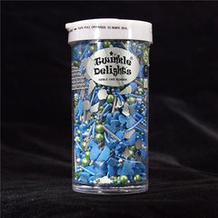 Dolphin Bay - Dairy Free Kosher Certified Sprinkles Medley Cake Decor (Top 14 Allergen Free, Naturally Sourced Ingredients, Plant-based, Clean Label Free From GMO, Hydrogenated Fat, Palm oil, Vegan, BRC, Halal & FDA)