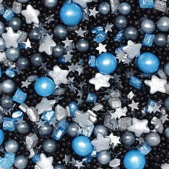 Starry Sky - Dairy Free Soya Free Vegan Sprinkles Medley Cake Decor (Top 14 Allergen Free, Naturally Sourced Ingredients, Plant-based, Clean Label Free From GMO, Hydrogenated Fat, Palm oil, BRC, Kosher, Halal & FDA)