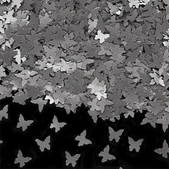 Silver Glitter Butterflies - Dairy Free Vegan Edible Cake Decoration (Top 14 Allergen Free, Naturally Sourced Ingredients, Plant-based, Clean Label Free From GMO, Hydrogenated Fat, Palm oil, BRC, Kosher, Halal & FDA)