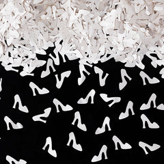 White Glitter Stilettos - Nuts Free Kosher Certified Edible Decoration (Top 14 Allergen Free, Naturally Sourced Ingredients, Plant-based, Clean Label Free From GMO, Hydrogenated Fat, Palm oil, Vegan, BRC, Halal & FDA)
