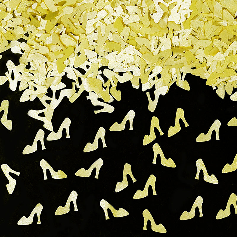 Yellow Glitter Stilettos - Non GMO Kosher Certified Edible Decoration