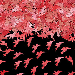 Red Glitter Hummingbirds - Natural Ingredient No Nut Edible Decoration (Top 14 Allergen Free, Plant-based, Clean Label Free From GMO, Hydrogenated Fat, Palm oil, Certified Vegan, BRC, Kosher, Halal & FDA)