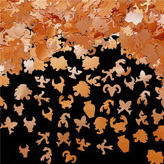 Orange Glitter Star Signs - No Soya Kosher Certified Edible Decoration (Top 14 Allergen Free, Naturally Sourced Ingredients, Plant-based, Clean Label Free From GMO, Hydrogenated Fat, Palm oil, Vegan, BRC, Halal & FDA)